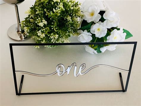 Wedding Table Numbers Script Table Number Holders Reception Etsy