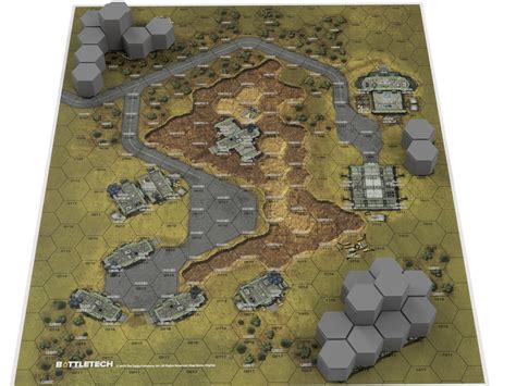 Hills For Wwe2018 Digsite Map 3d Printed Battletech Terrain And Hills