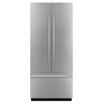 Freezer capacity, crisper drawer, automatic defrost, ice maker, counter depth design, produce preserver, door storage, obsidian interior, automatic ice maker with. 36" Built-In French Door Refrigerator | JennAir