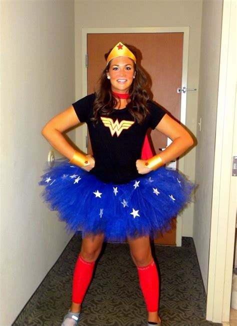 Here is your guide for wonder woman costume. 12 Simple Halloween DIY Costume Ideas - Foodtastic Mom