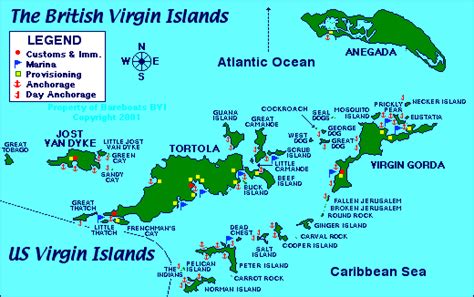 Map Of The British Virgin Islands