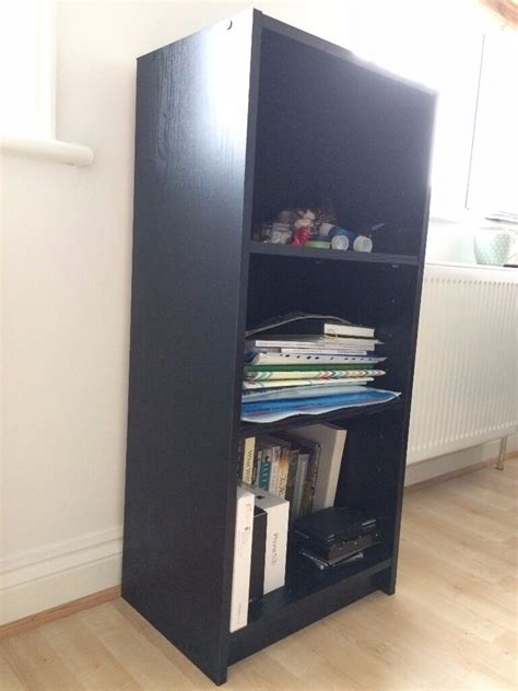 Bookcases with deep shelving units hold oversized volumes and provide room for decorative small sectioned book racks that sit atop a desk keep reference books within easy reach while you work. HOME Maine Half Width Small Extra Deep Bookcase - Black ...