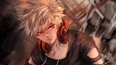 5 katsuki bakugou wallpapers for 1080p laptop full hd in 1920x1080 resolution, background,photos and images of katsuki bakugou for we hope you enjoy our variety and growing collection of hd images to use as a background or home screen for your smartphone and computer. Katsuki Bakugou With Headphones HD My Hero Academia ...