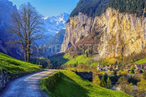 Lauterbrunnen Valley In Swiss Alps Mountains Switzerland Globephotos