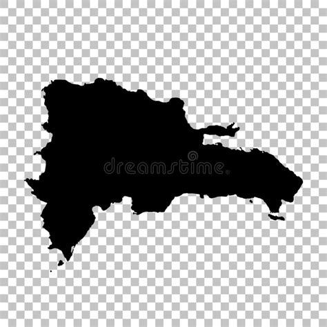 Repblica Dominicana Del Mapa Del Vector Ilustracin Aislada Del Vector