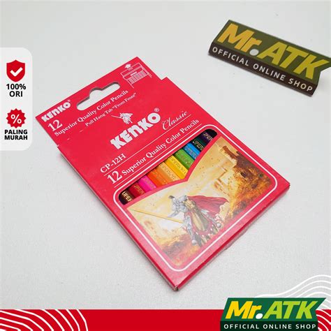 Jual Pensil Warna Kenko 12 Warna Ukuran Besar Cp 12h Colour Pencil