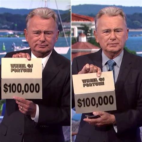 wheel of fortune s pat sajak is shocked after back to back wins