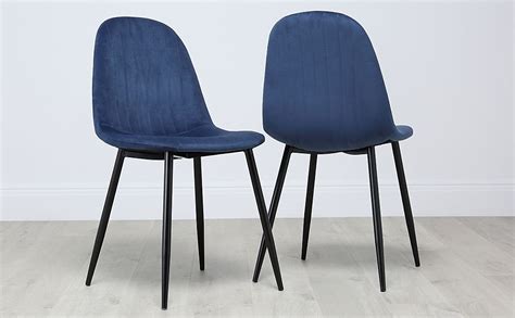 Dining chairs set of 4, velvet dining room chairs for kitchen, lounge, living room with black metal legs, 4 pieces soft dinner chairs high back side chairs, black 4.2 out of 5 stars 4 $109.99 $ 109. Brooklyn Blue Velvet Dining Chair Black Leg | Furniture Choice
