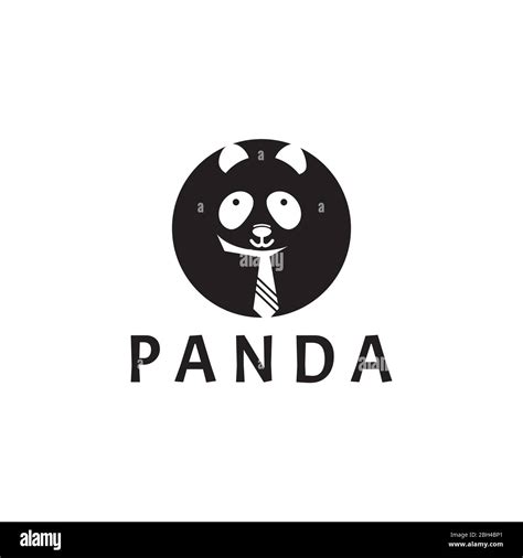 Niedlichen Panda Logo Design Vektor Illustration Stock Vektorgrafik Alamy