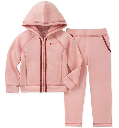 Juicy Couture Girls Pink 2pc Sweatsuit Size 36m 69m 12m 18m 24m Ebay