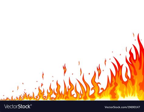 Spurts Of Flame Royalty Free Vector Image Vectorstock