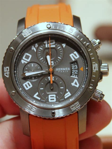 Hermès, contemporary artisan since 1837. Hermes Clipper Automatic Chronograph Watch For 2010 | aBlogtoWatch
