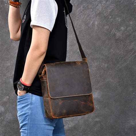 Messenger Bag Men Shoulder Bag Genuine Leather Crossbody Bags For