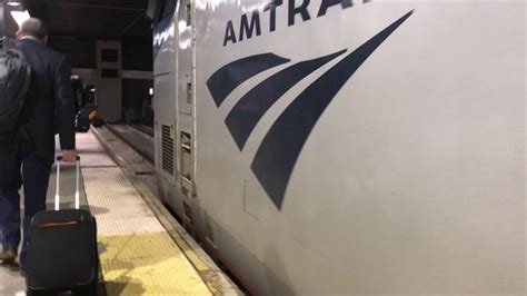 Amtrak Downeaster Trains Arriving And Departing North Station Youtube