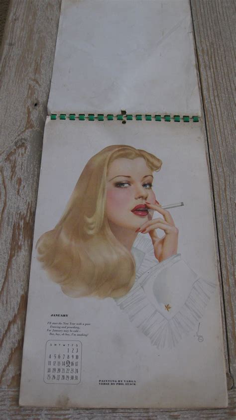 Vintage Varga Girl Pin Up Calendar 1942 All 12 Months Sexy Etsy