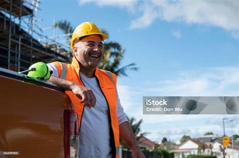Happy Construction Worker Stock Photo Download Image Now New