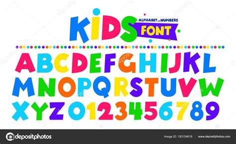 This site is protected by recaptcha and the google privacy policy and terms of service apply. Kids font in the cartoon style, alphabet and numbers. Set ...