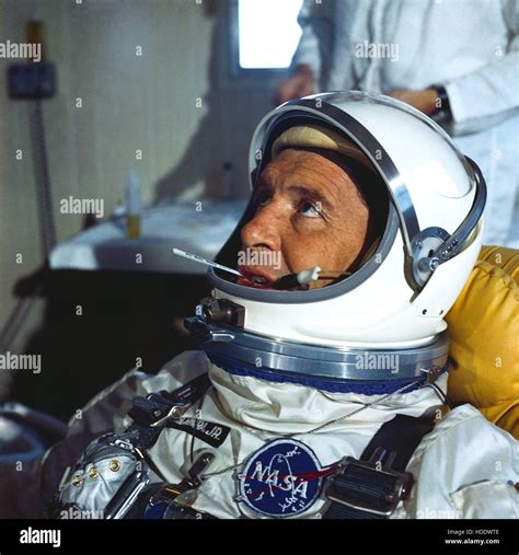 Nasa Gemini Titan 3 Backup Crew Astronaut Wally Schirra Suits Up For