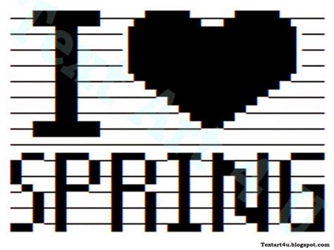 Full collection of cute emoji and aesthetic symbols for copy and paste. ASCII Art | I Love Spring | Free Copy Paste Code | Cool ...