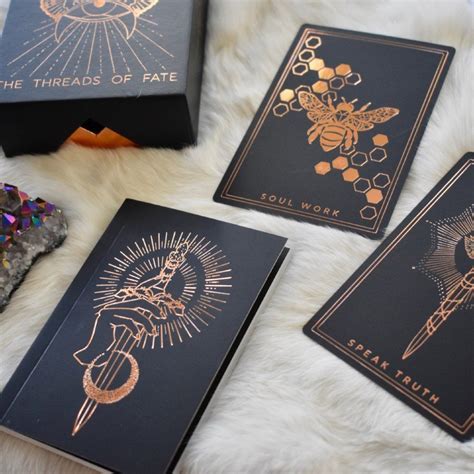 Threads Of Fate Oracle Rose Gold Edition Tarot Card Decks Tarot