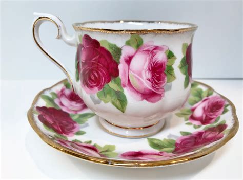 Old English Rose By Royal Albert Tea Cup And Saucer Pink Rose Cups English Bone China Tea