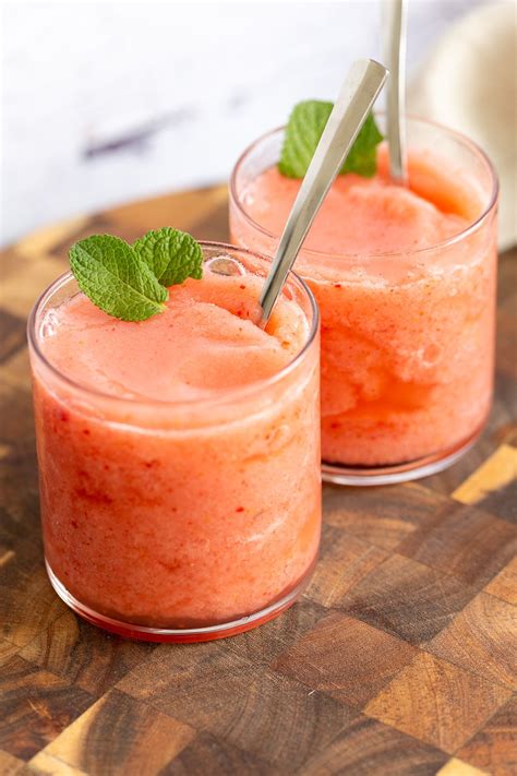 Strawberry Lemonade Slushie No Refined Sugar Vegan Richa