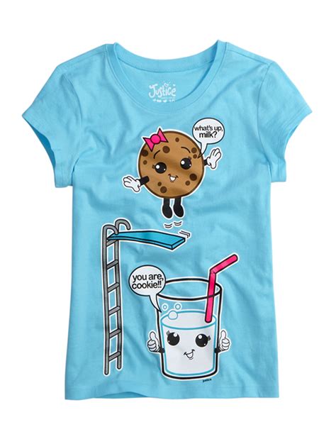 Milk And Cookie Graphic Tee Foods Graphic Tees Shop Justice