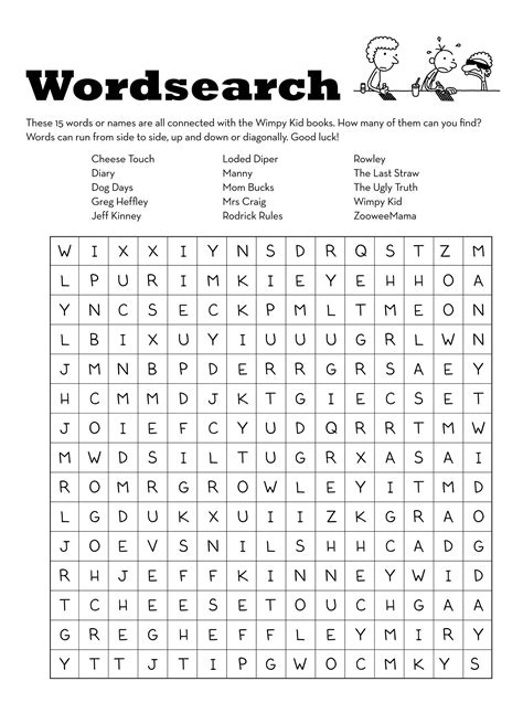 Free Word Search Printable For Students
