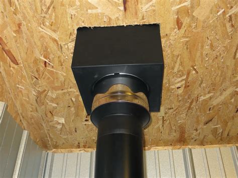How To Install Wood Stove Pipe Through Cathedral Ceiling Shelly Lighting