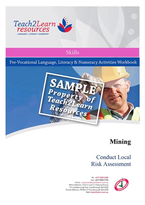 MINING1 Mining Conduct Local Risk Assessment Teach To Learn Resources