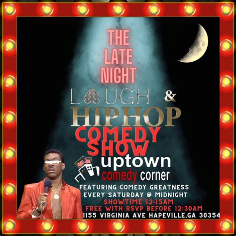 The Late Night Atlanta Comedy Tour 2023 Uptown Comedy Corner Uptown