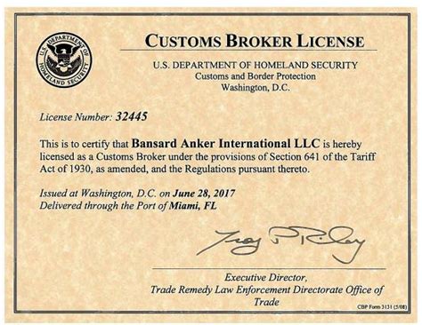 How to get a stock broker license. BANSARD ANKER USA IS LICENSED AS A CUSTOMS BROKER ...