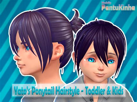 Young Yatos Ponytail Hairstyle By Pantukinhahere The Sims 4 Catalog