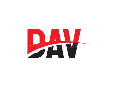 Dav Letter Initial Logo Design Vector Illustration Stock Vector