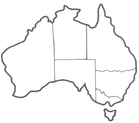Kids learn about the geography and the countries of asia. Australia map for labeling (states, territories, and ...