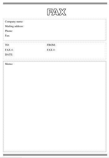 Word chapter 1 outline page 4. This printable fax cover sheet is very basic, with the word Fax in outline at the top, and room ...