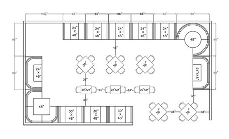 There are two main categories of dining tables: Size and Layout—Examples & Spacing | Restaurant layout, Restaurant seating plan, Restaurant ...