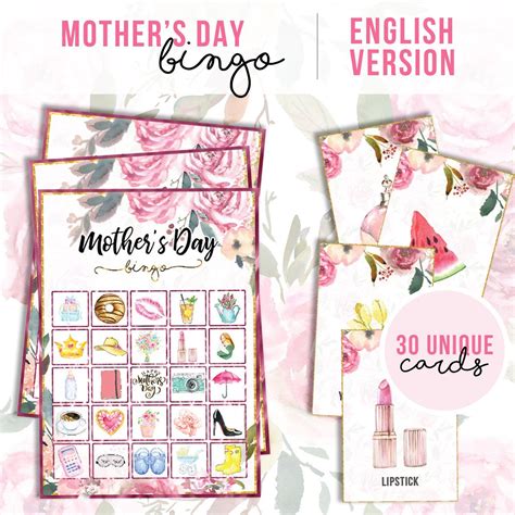 Presentamos una excelente colección de imágenes para el día de las madres. Juego de Bingo para el Día de la Madre in 2020 | Bingo ...