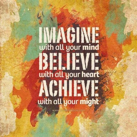 Imagine Believe Achieve Inspirational Quotes Pictures Self