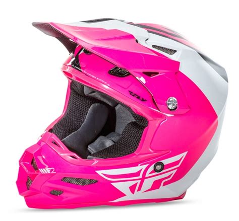 F2 Carbon Pure Pink/White/Black Helmet | FLY Racing | Professional grade Motocross, BMX, MTB ...