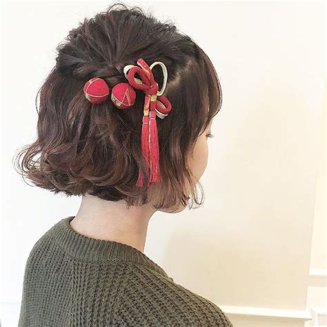 着物に似合う自分でできる簡単ヘアアレンジ集!ショートから ...