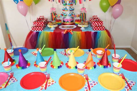 Over The Rainbow Birthday Party Ideas Photo 1 Of 8 Rainbow Birthday Party Rainbow Theme