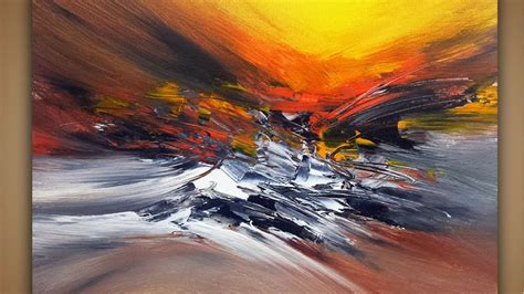 Abstract Painting / DEMO 45 / Easy / Palette knife ...