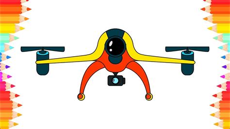 How To Draw Drone For Kids Step By Step Art Drawing Lessons Diy