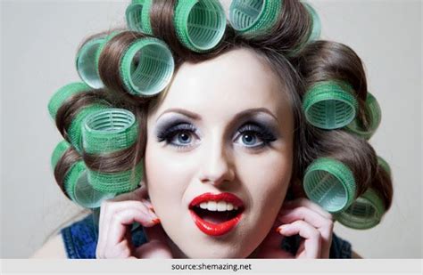 Sticking the medium sized and smaller ones on the side. How to Use Hair Rollers