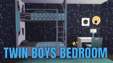 Twin Boys Bedroom Virtual Tour Sims 4 Cc Links Youtube