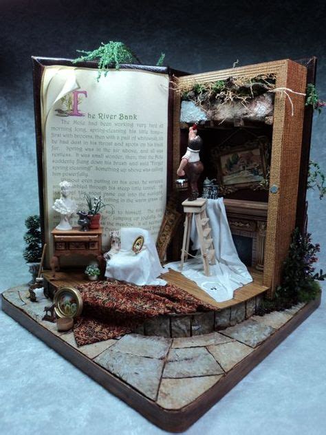 50 Best Book Miniature Scenes Images Miniatures Altered Books Doll