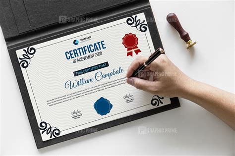 Print Certificate Template Graphic Prime Graphic Design Templates