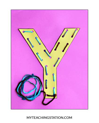 Letter Y Craft Yarn