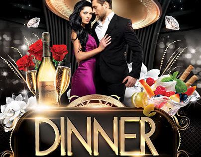 Formal award shows and conventions even use ticket invitations to allow people to enter the venue of an exclusive party. Dinner Party Flyer Template on Behance